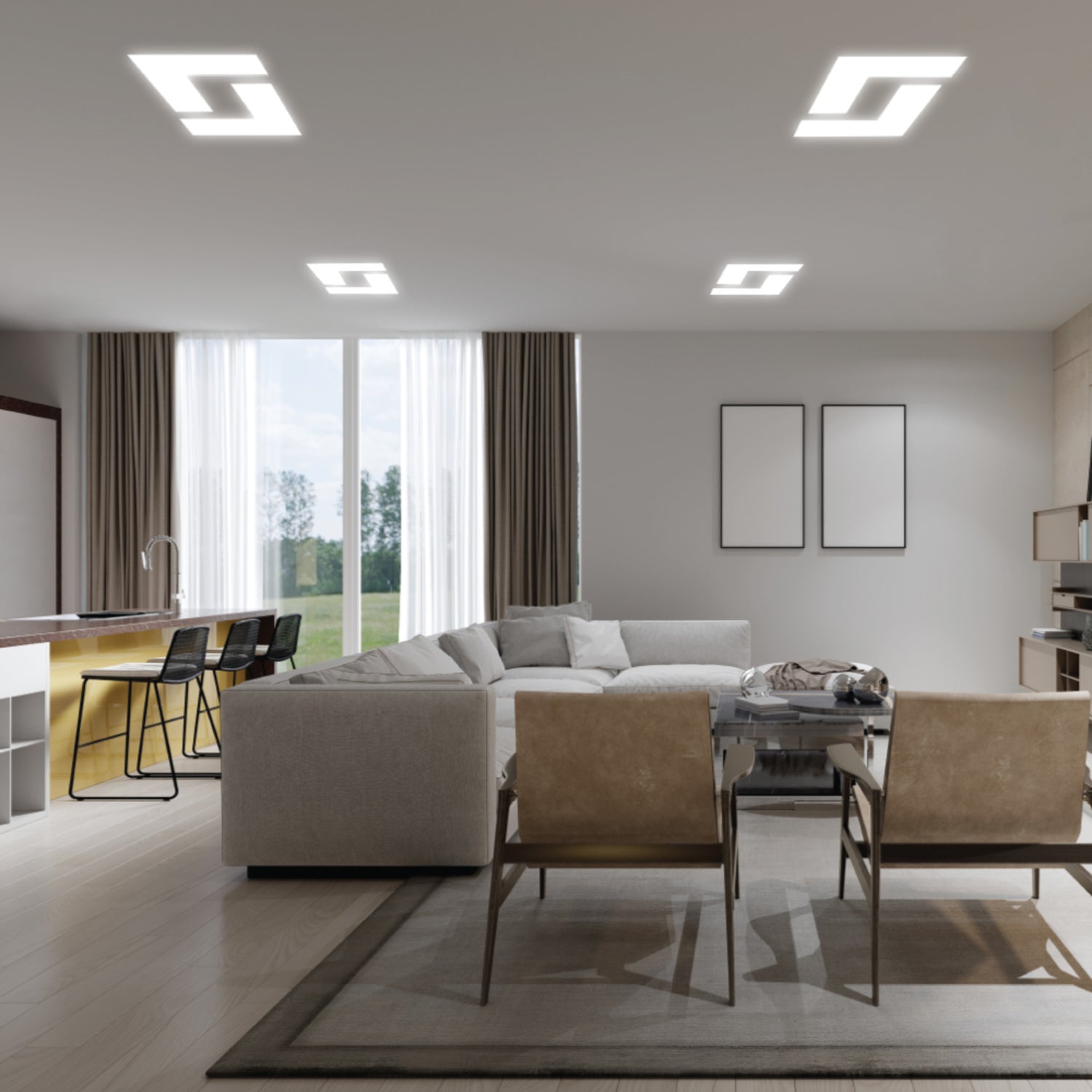 1 ft. 15W (75W Replacement) Adjustable White Linear LED Canless Recessed Downlight  with Switch Mode