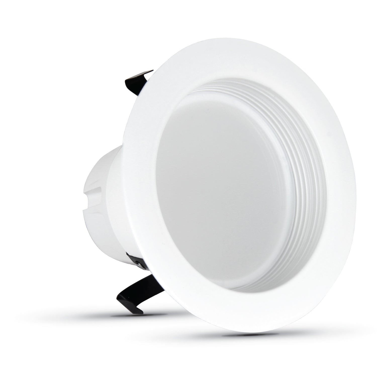 4 in. 7.2W (50W Replacement) Soft White (2700K) Baffle Trim LED Recessed Downlight (6-Pack) - Feit Electric