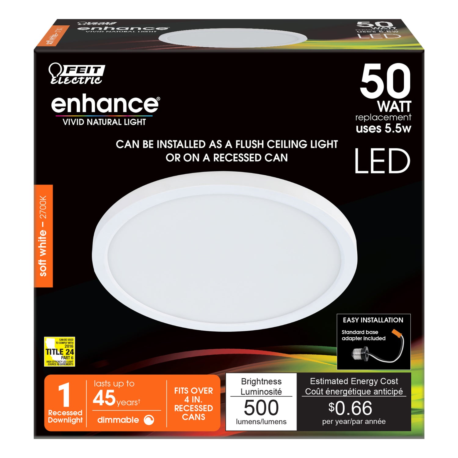 4 in. Soft White Integrated LED Recessed Downlight