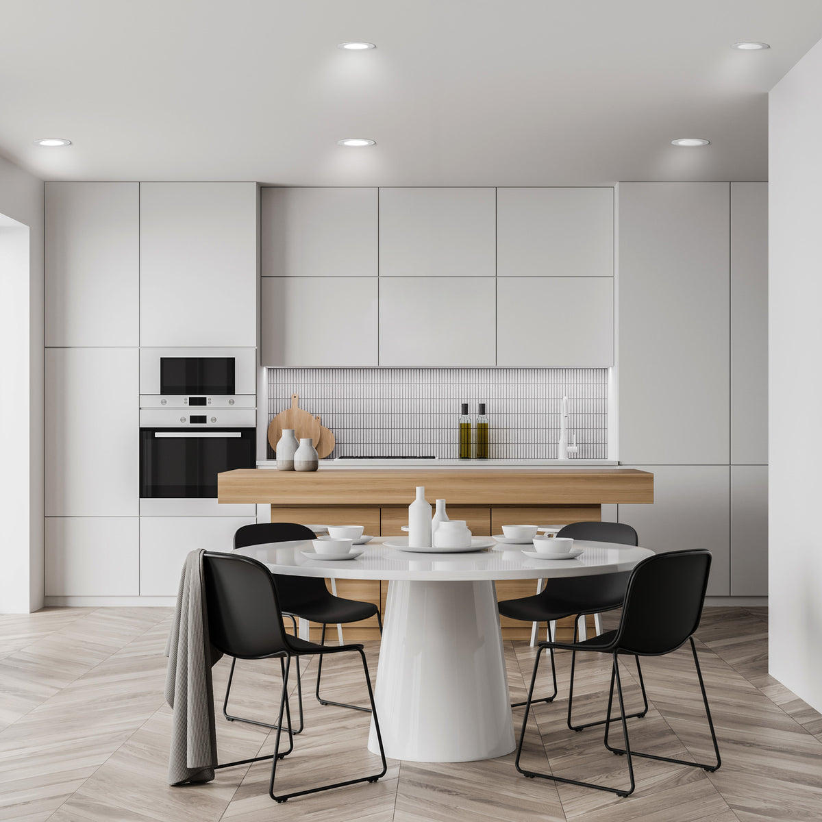 4 in. 8.6W (75W Replacement) Adjustable White Dimmable Lumen Select LED Recessed Downlight with Switch Mode (4-Pack)