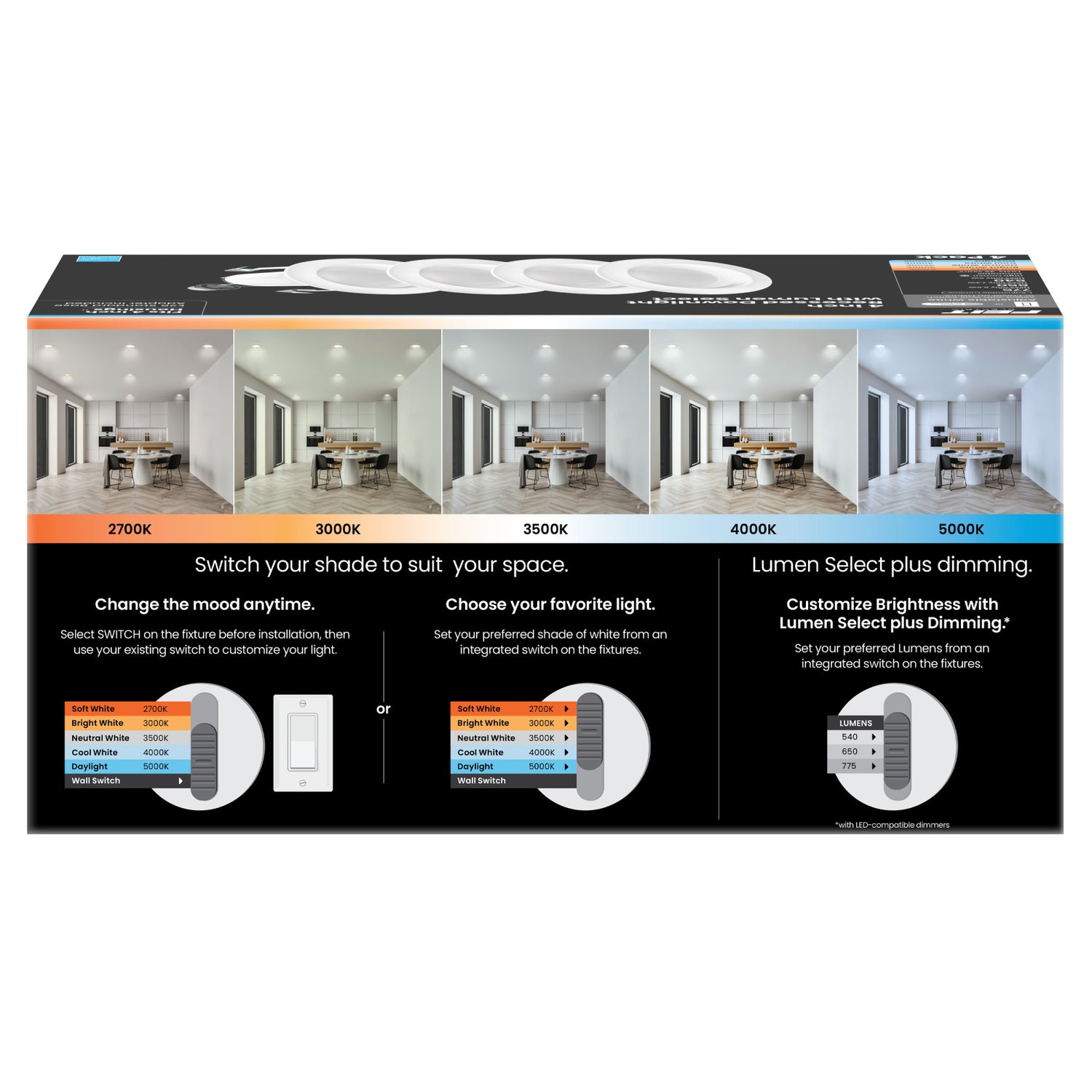 4 in. 75W Replacement Adjustable White Enhance Dimmable LED Recessed Downlight (4-Pack)