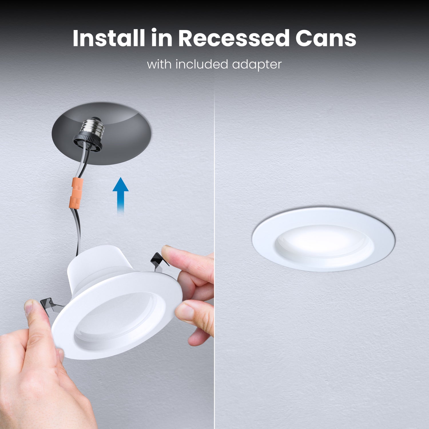 4 in. 75W Replacement Warm White (3000K) Dimmable LED Recessed Downlight