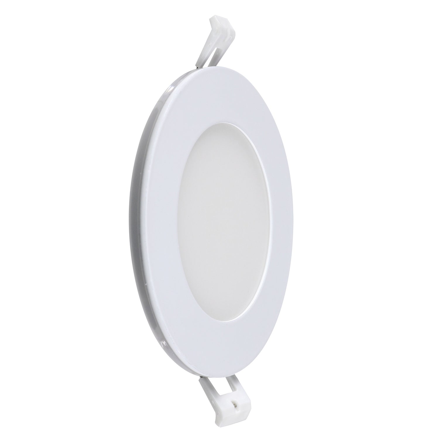 4 in. Tethered J-Box Adjustable White LED Downlight With Night Light Mode