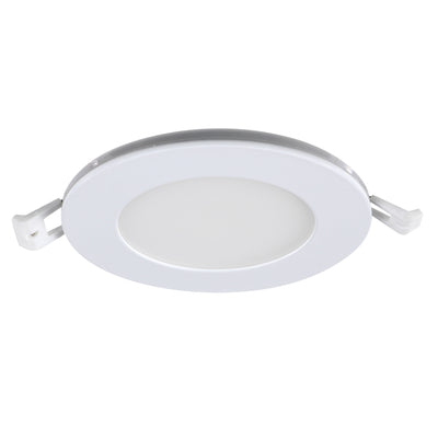 4 in. Tethered J-Box Adjustable White LED Downlight With Night Light Mode