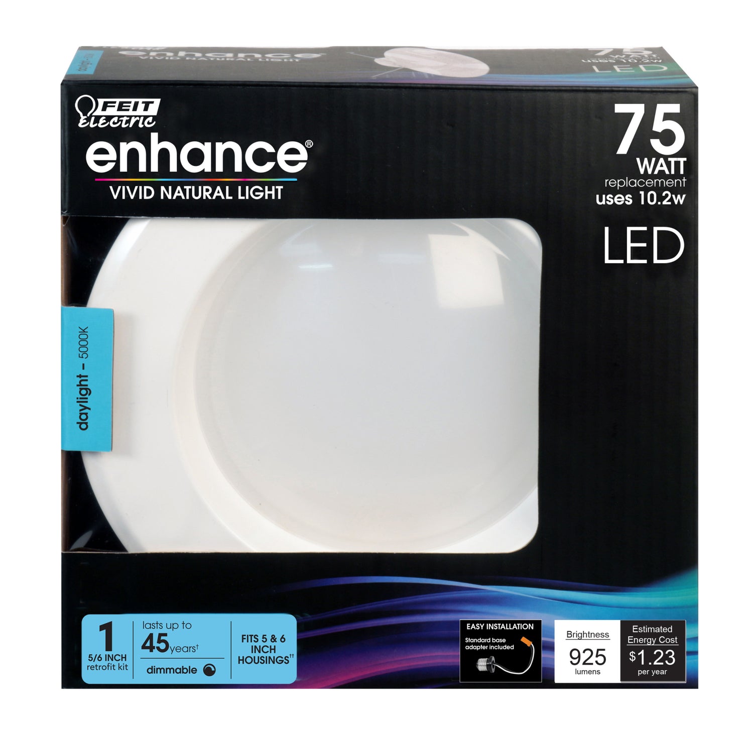 5/6 in. 75W Replacement Daylight (5000K) Dimmable Enhance LED Recessed Downlight