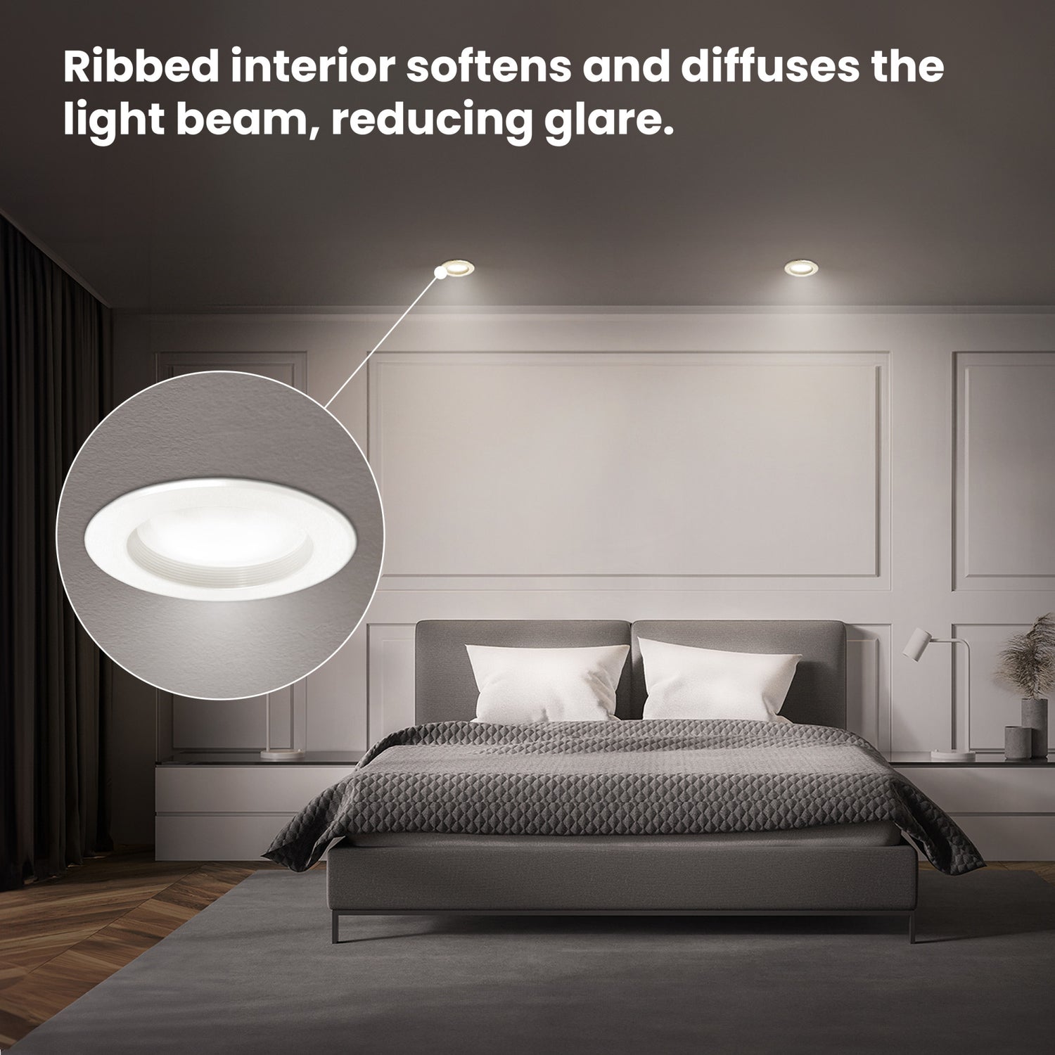 5/6 in. 75W Replacement Adjustable White Dimmable LED Recessed Downlight with Switch Mode (6-Pack)