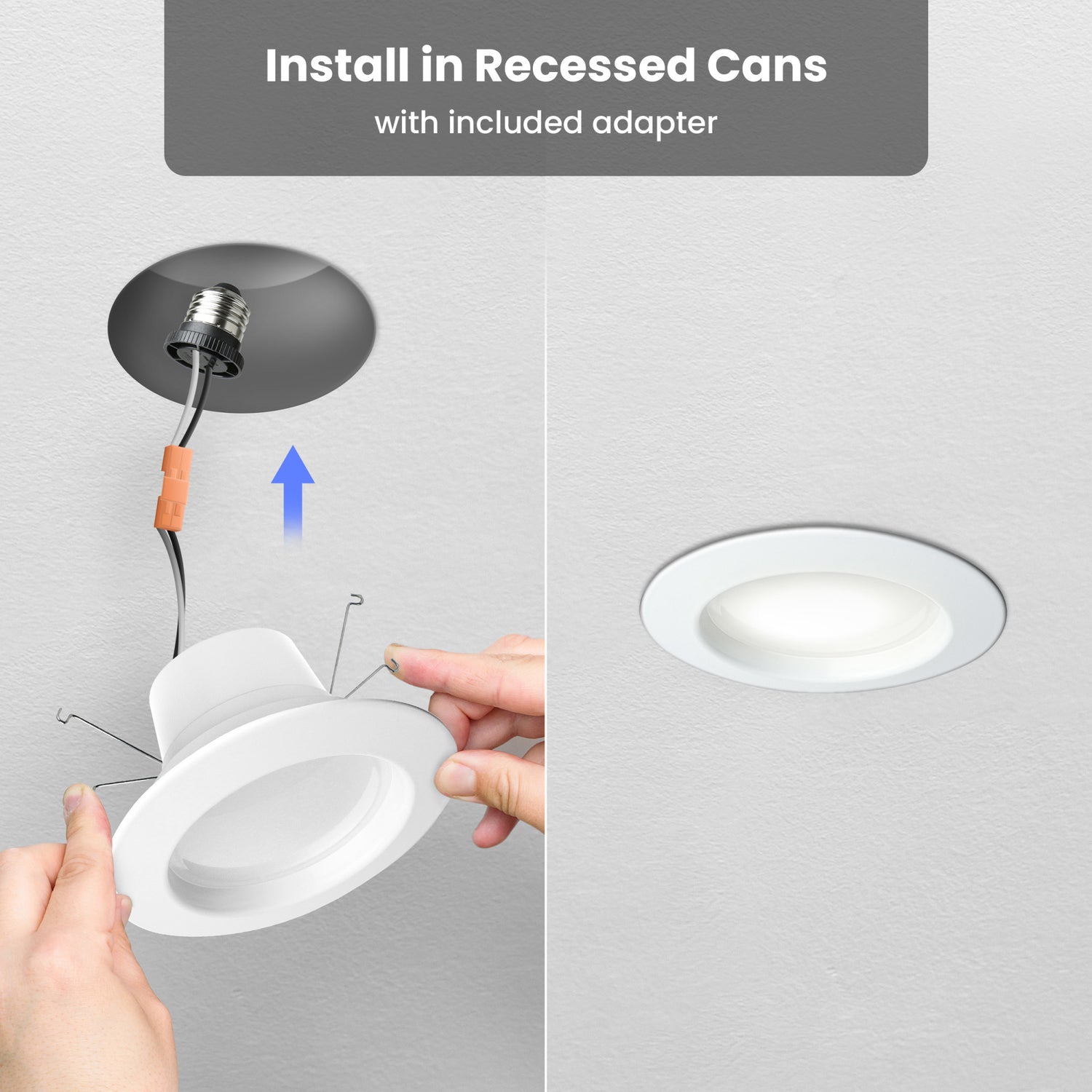 5/6 in. 75W Replacement Adjustable White Dimmable LED Recessed Downlight (6-Pack)