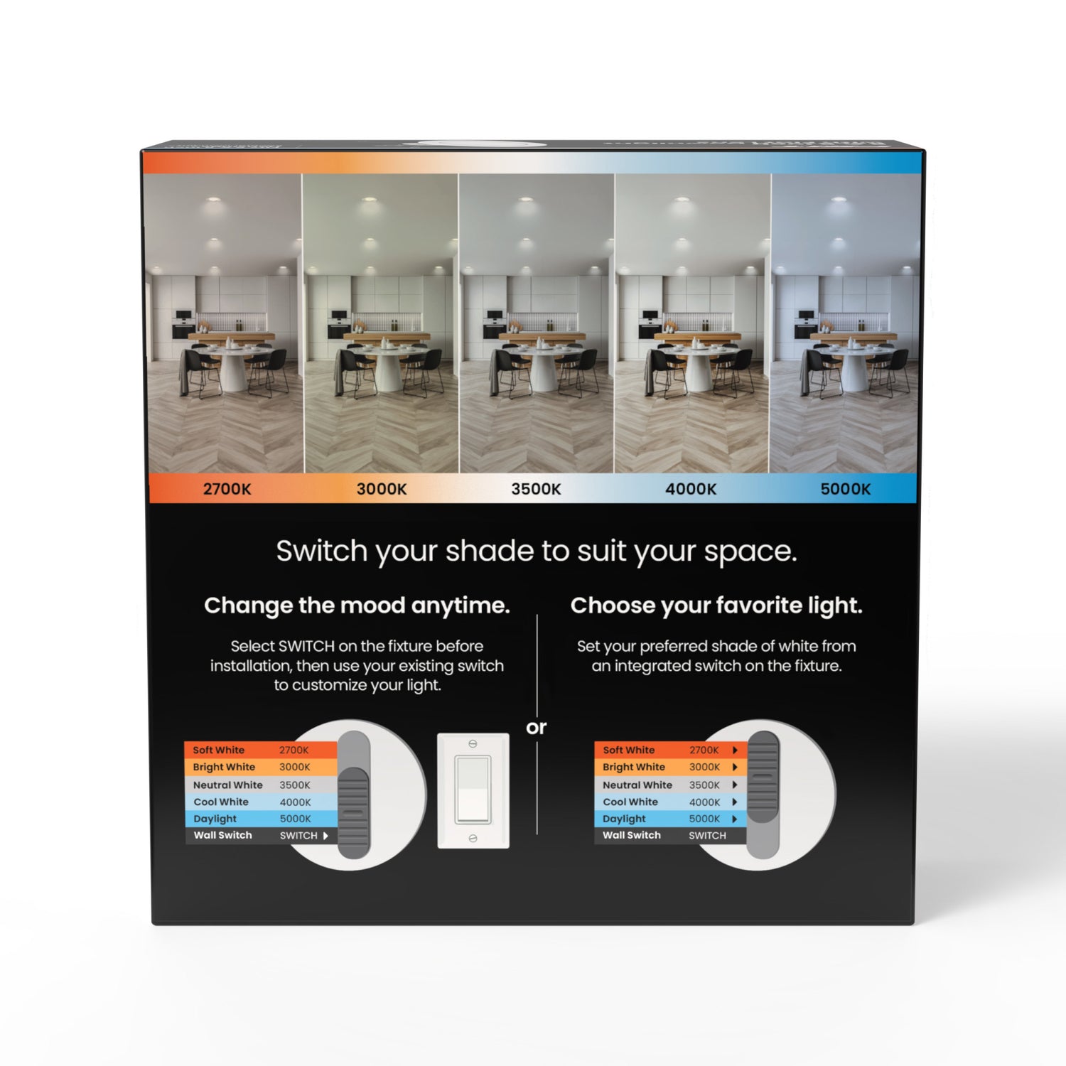 5 & 6 in. 5-Adjustable White Retrofit Recessed Downlight