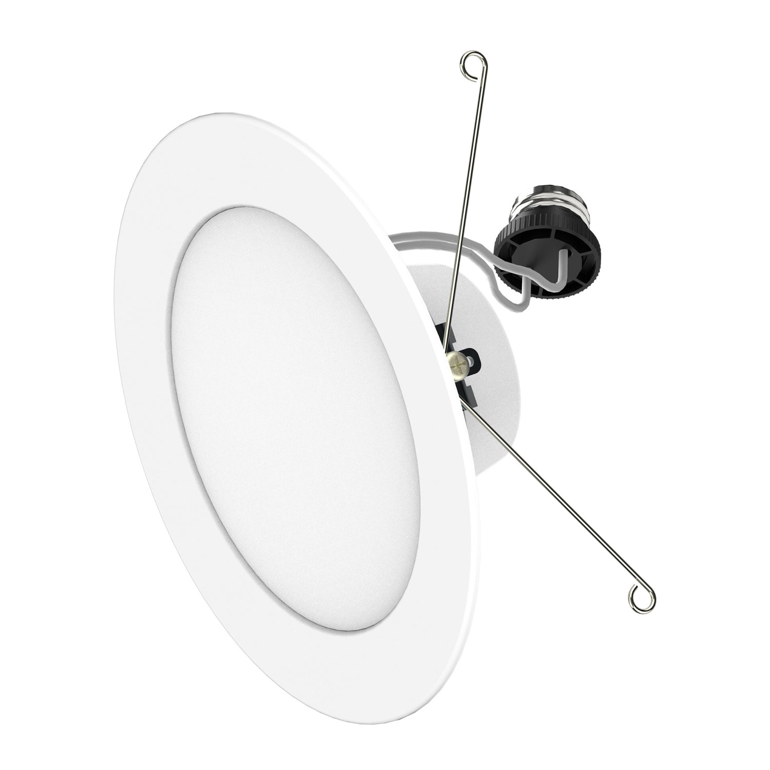 5/6 in. 5-Adjustable White Retrofit Recessed Downlight