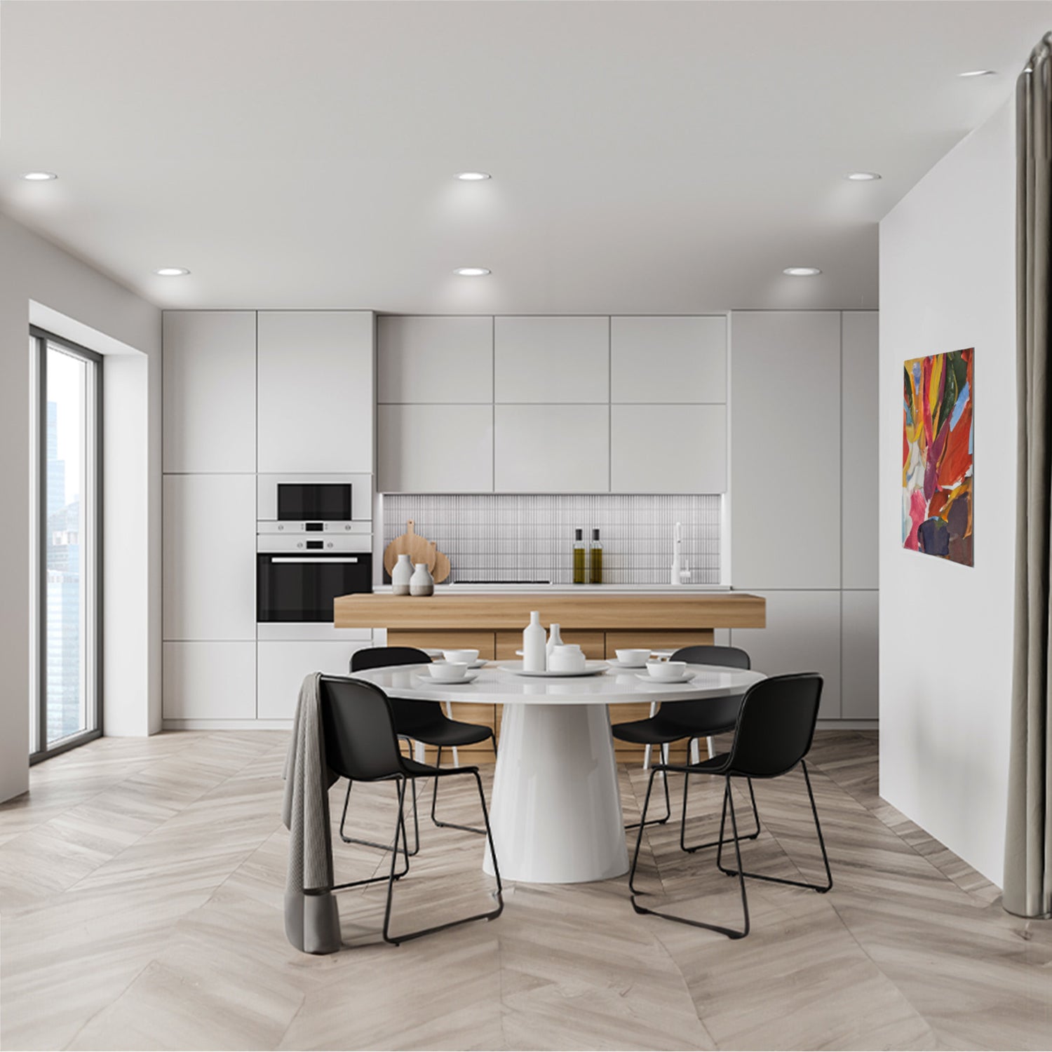 5/6 in. 5-Adjustable White Retrofit Recessed Downlight