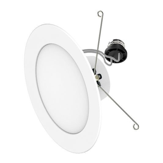 5/6 in. Adjustable White Retrofit Recessed Downlight with Switch Mode