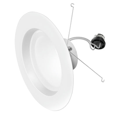 5-6 in. 14.3/11.3/9.4W Adjustable White Adjustable Lumen LED Retrofit Recessed Downlight with Switch Mode (4-Pack)
