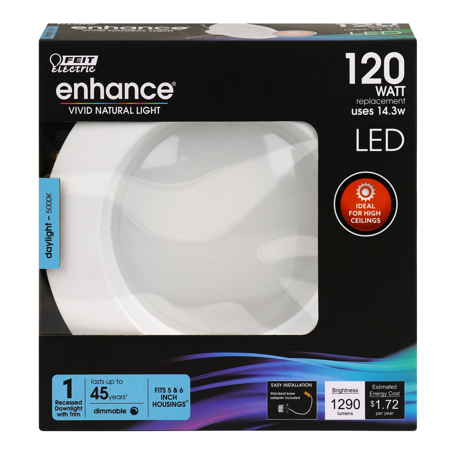 5-6 in. 120W Replacement Daylight (5000K) High Output LED Recessed Downlight