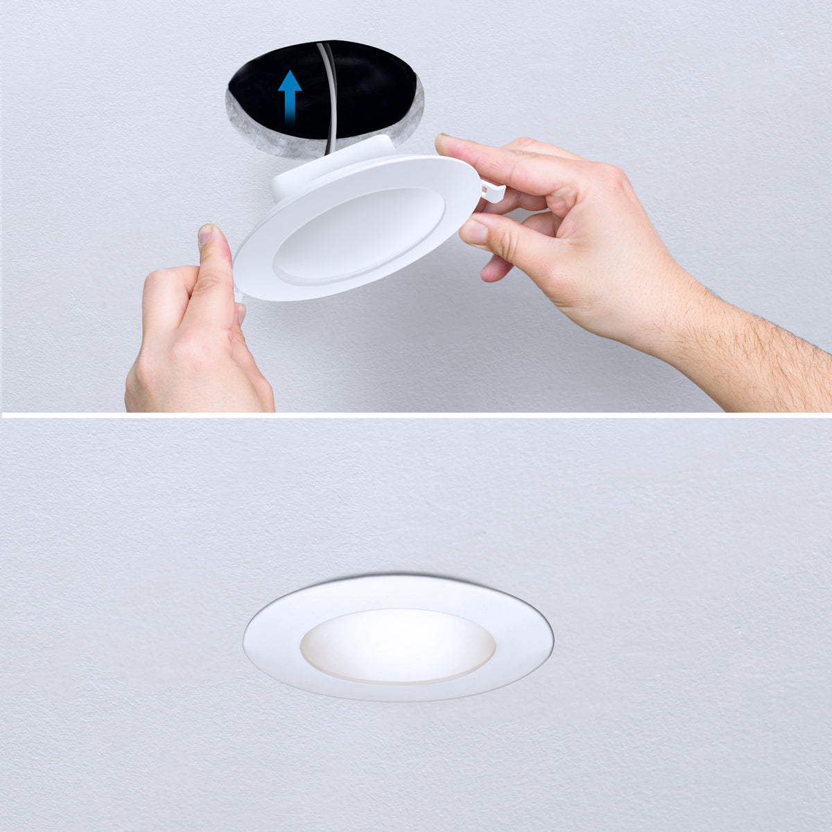 6 in. 85W Replacement Adjustable White (5CCT) High Output Integrated J-Box Recessed LED Downlight with Switch Mode