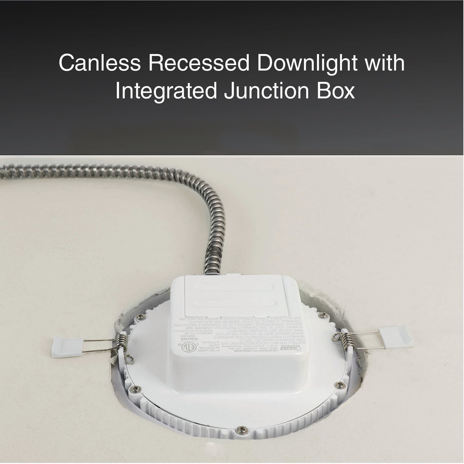 5-6 in. 9.7W (75W Replacement) Adjustable White Canless Recessed Downlight