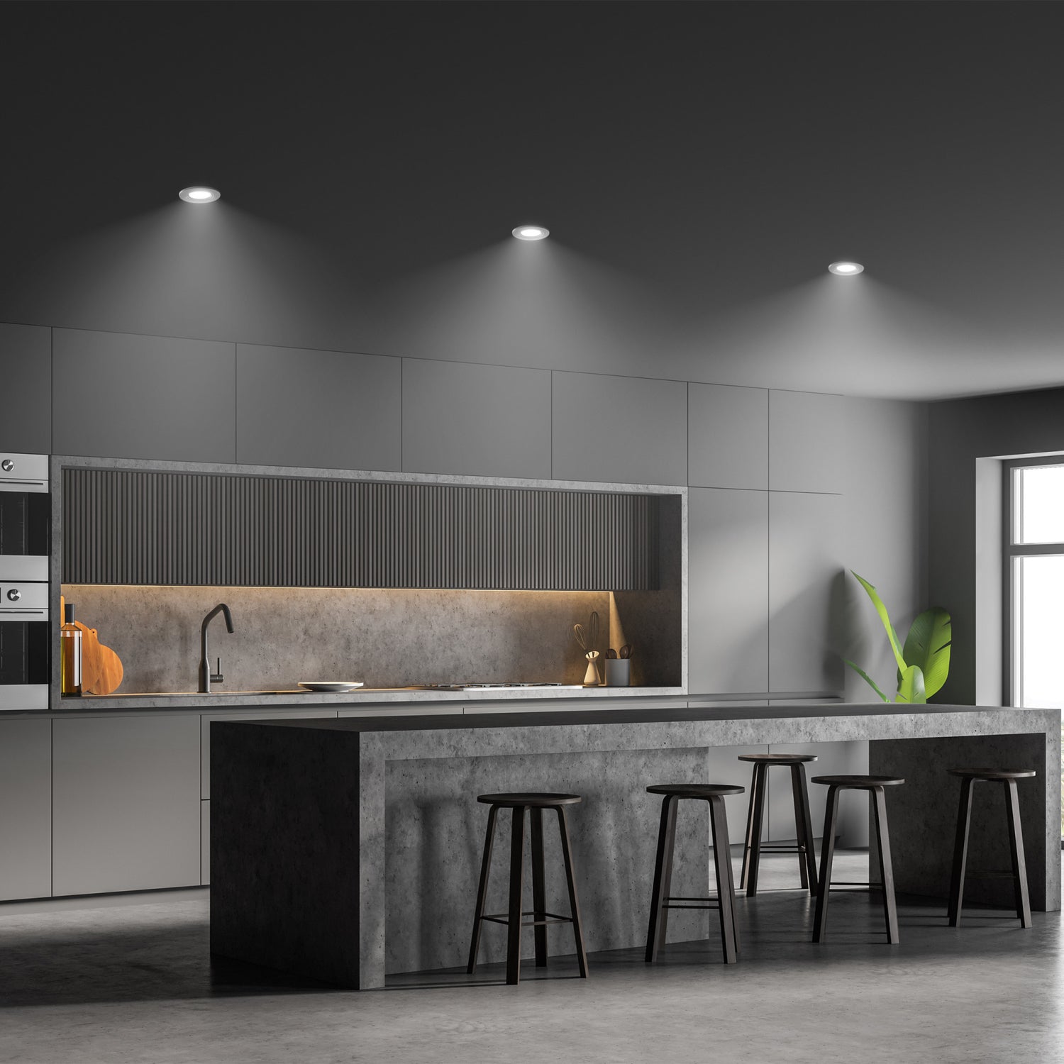 5/6 in. Lumen Select + 5-Adjustable White InstaTrim LED Recessed Downlight