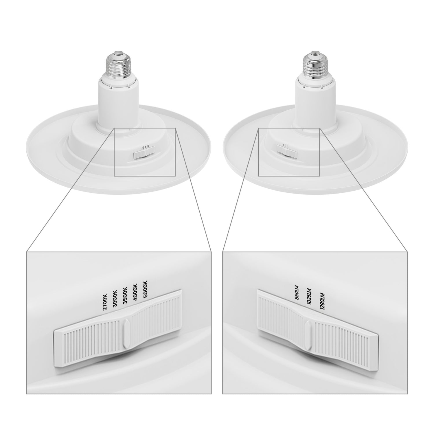 5/6 in. Lumen Select + 5-Selectable White InstaTrim LED Recessed Downlight