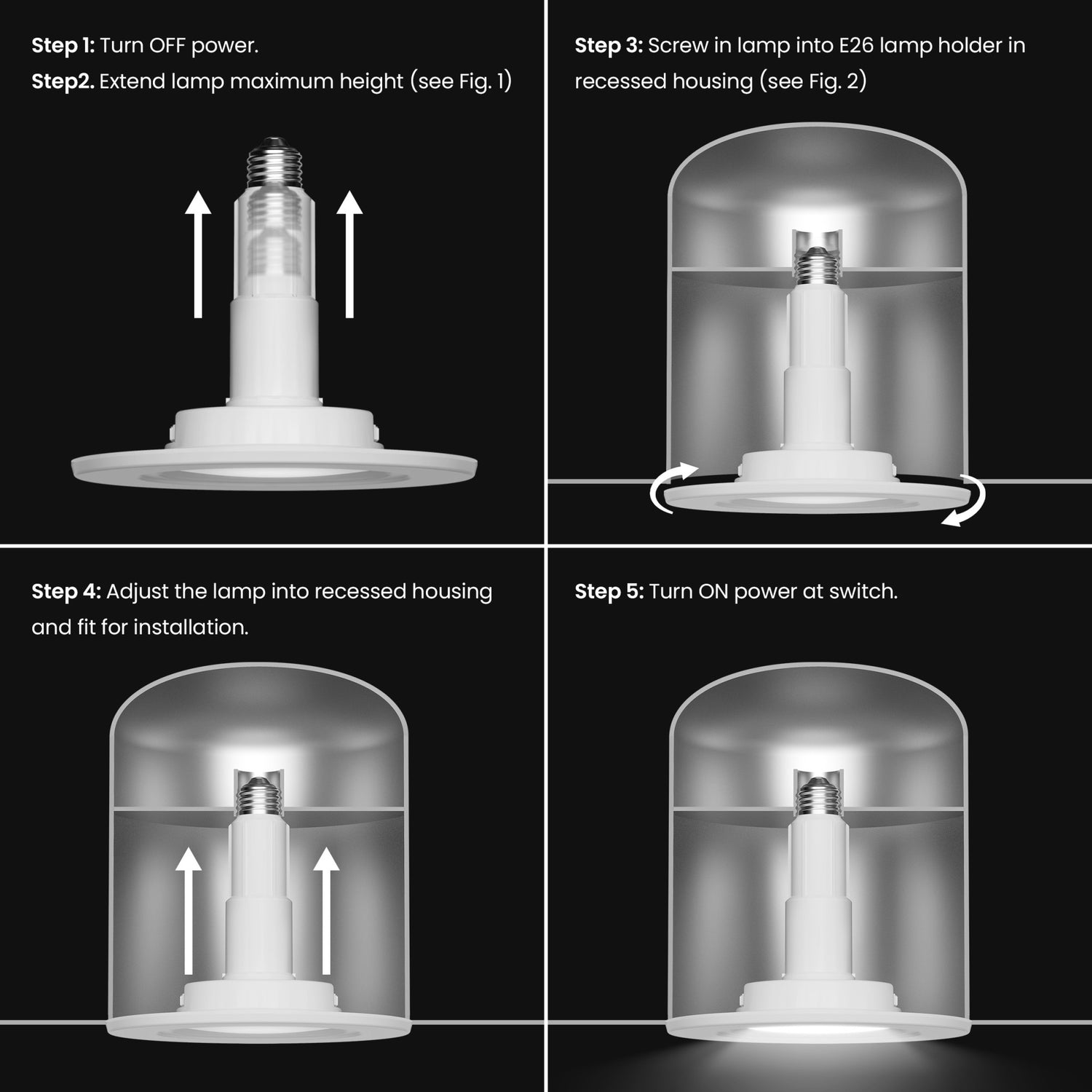 5/6 in. Lumen Select + 5-Selectable White InstaTrim LED Recessed Downlight