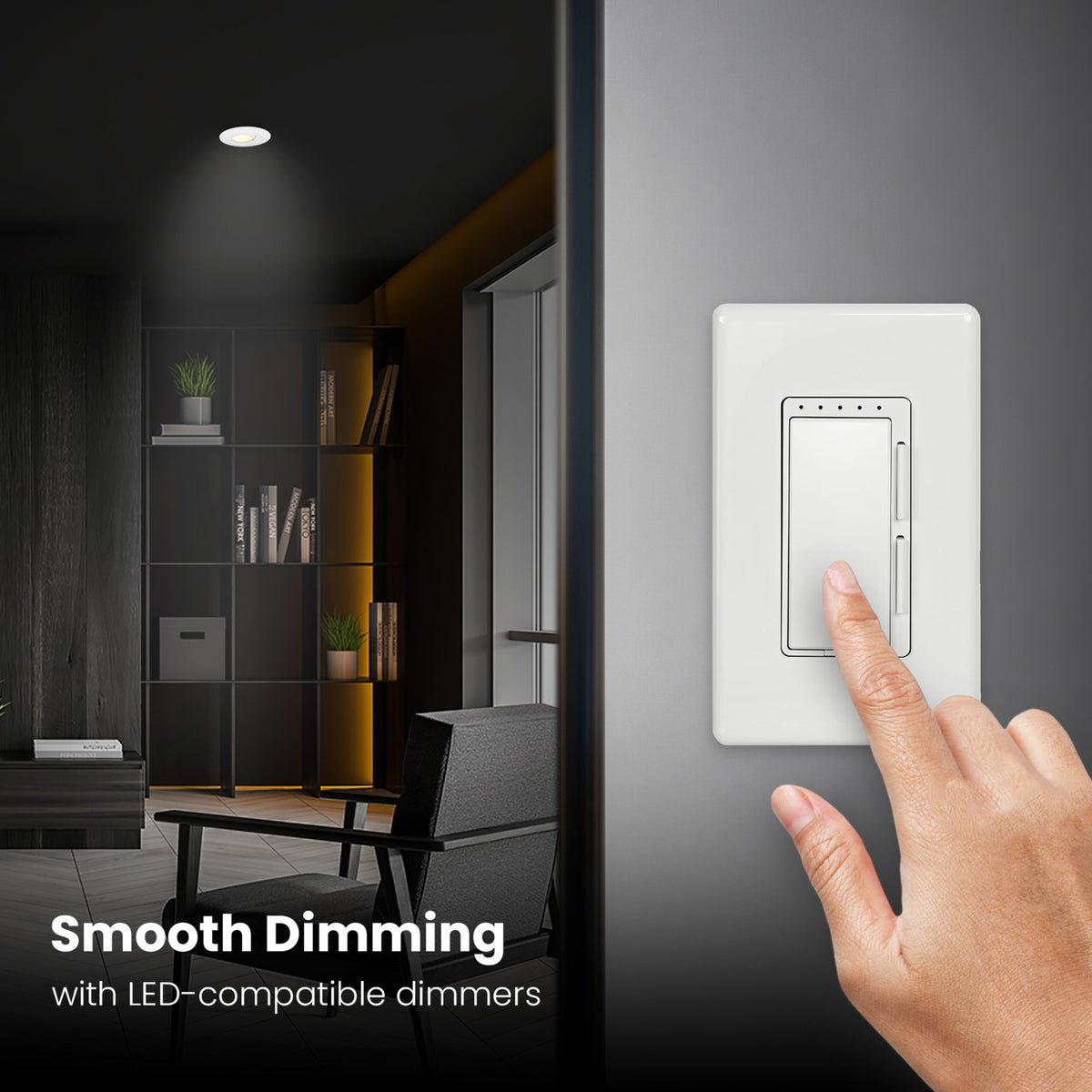 5-6 in. 9.4W (75W Replacement) Color Selectable Dimmable LED Directional Recessed Downlight with Switch Mode