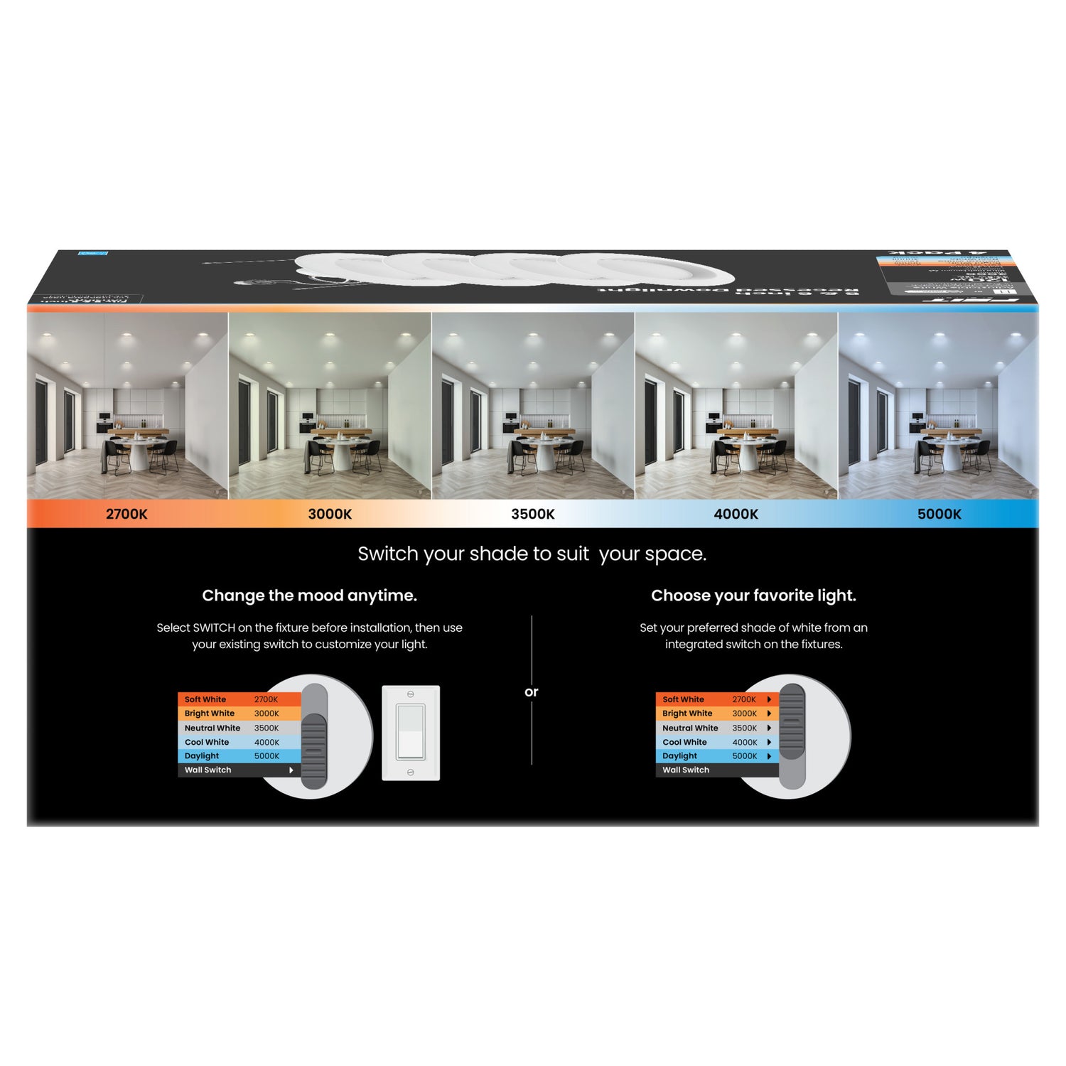 5-6 in. 120W Replacement Adjustable White Dimmable High Output Enhance LED Recessed Downlight (4-Pack)