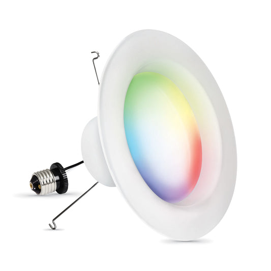 6 in. 11.1W (75W Replacement) Color Changing Smart Alexa Google Wi-Fi Recessed Downlight