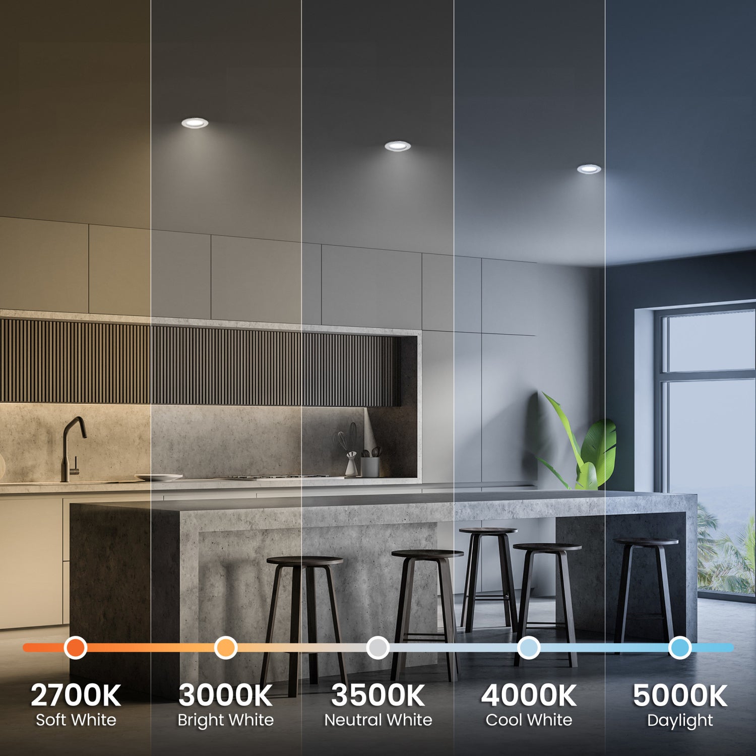 6 in. Quick Connect LED Canless Recessed Downlight Add-on