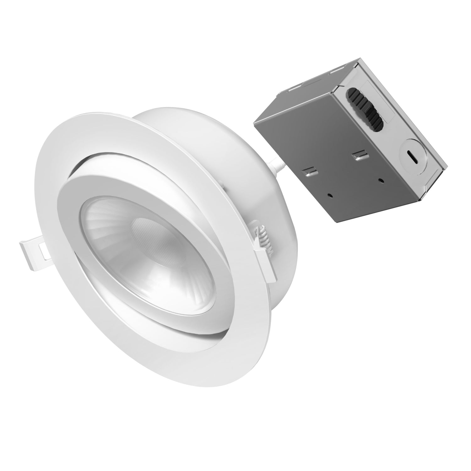 6 in. Adjustable White Adjustable Angle Recessed LED Downlight
