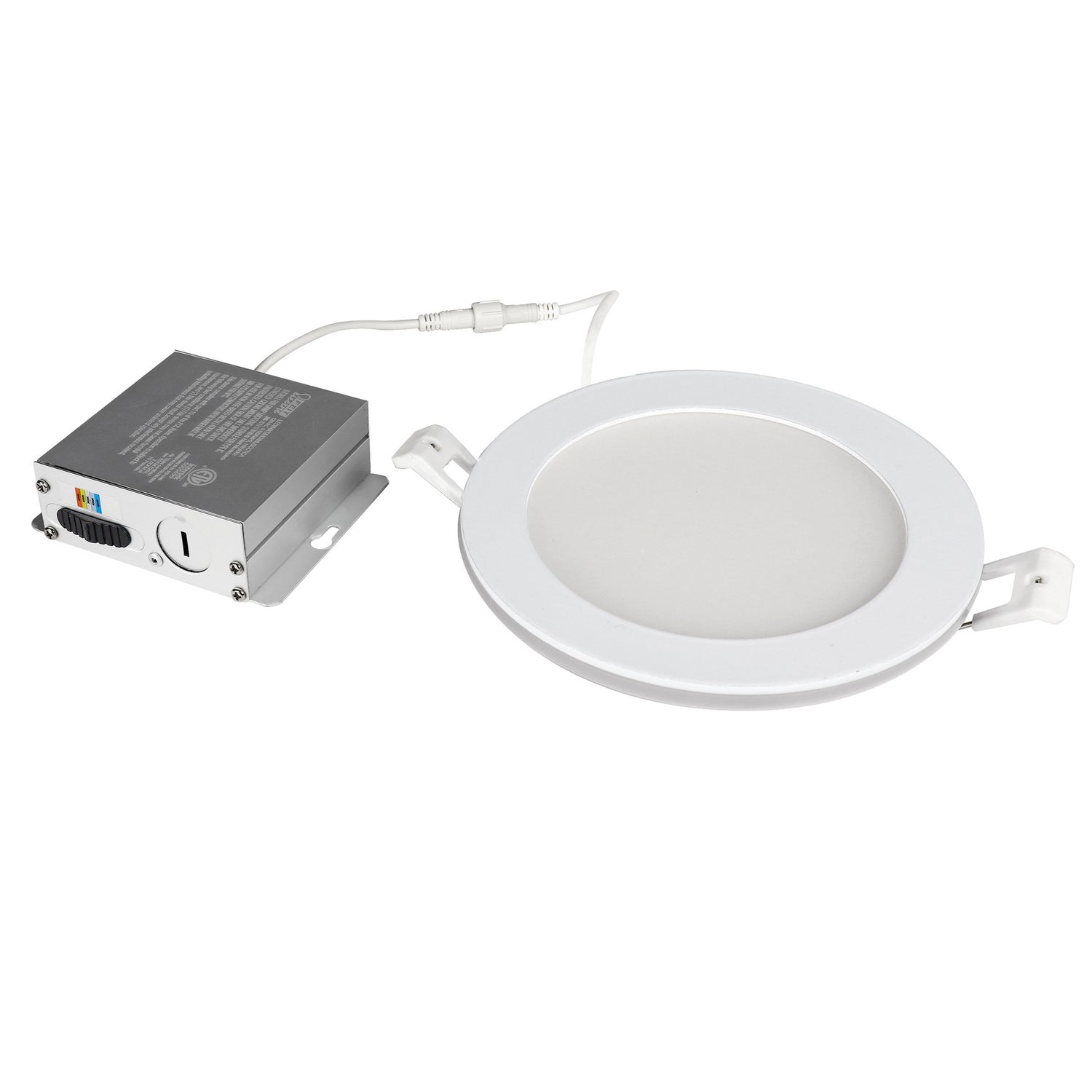 6 in. Tethered J-Box Adjustable White (5CCT) High Output LED Downlight With Night Light Mode