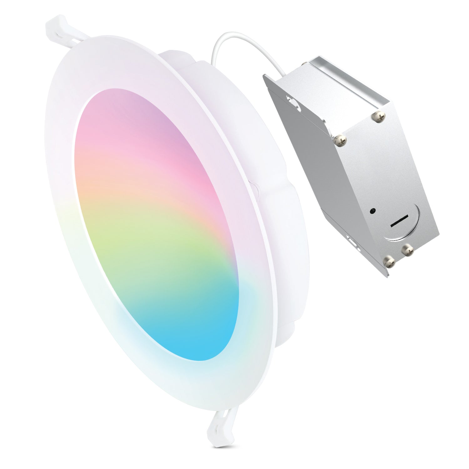 6 in. Tethered J-Box Alexa Google Smart Recessed LED Downlight