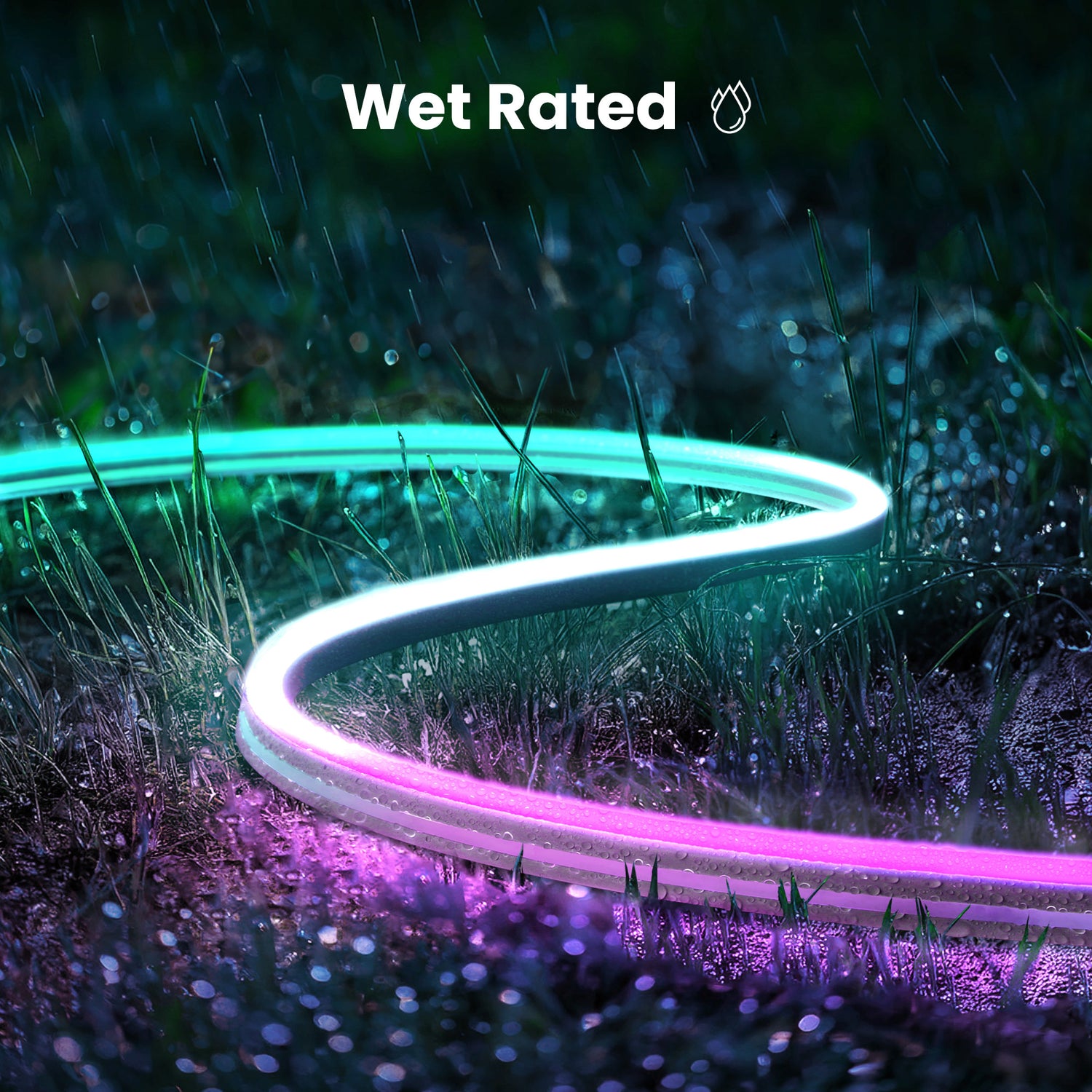 10 ft Outdoor Color & Tunable White Neon Flex Light with Remote