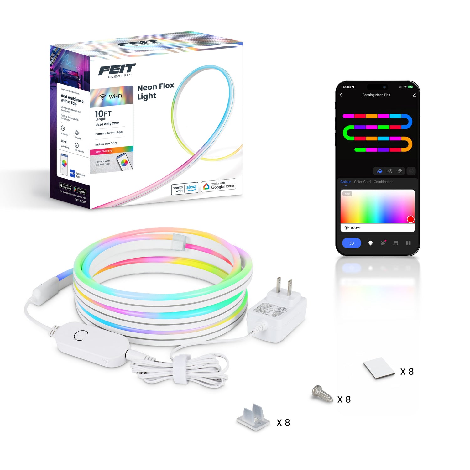 10 ft. Smart Color Neon Flex Rope Light
