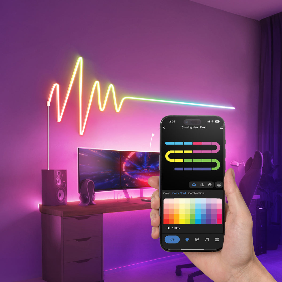 10 ft. Smart Color Neon Flex Rope Light
