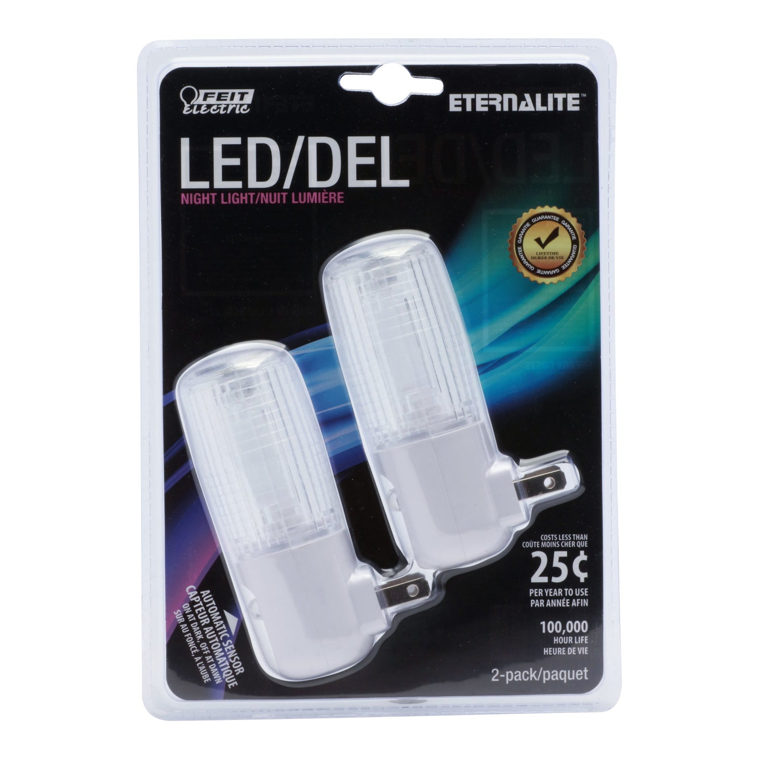 Eternalite 1W Replacement Automatic Sensor Dusk to Dawn LED Night Light (2-Pack)