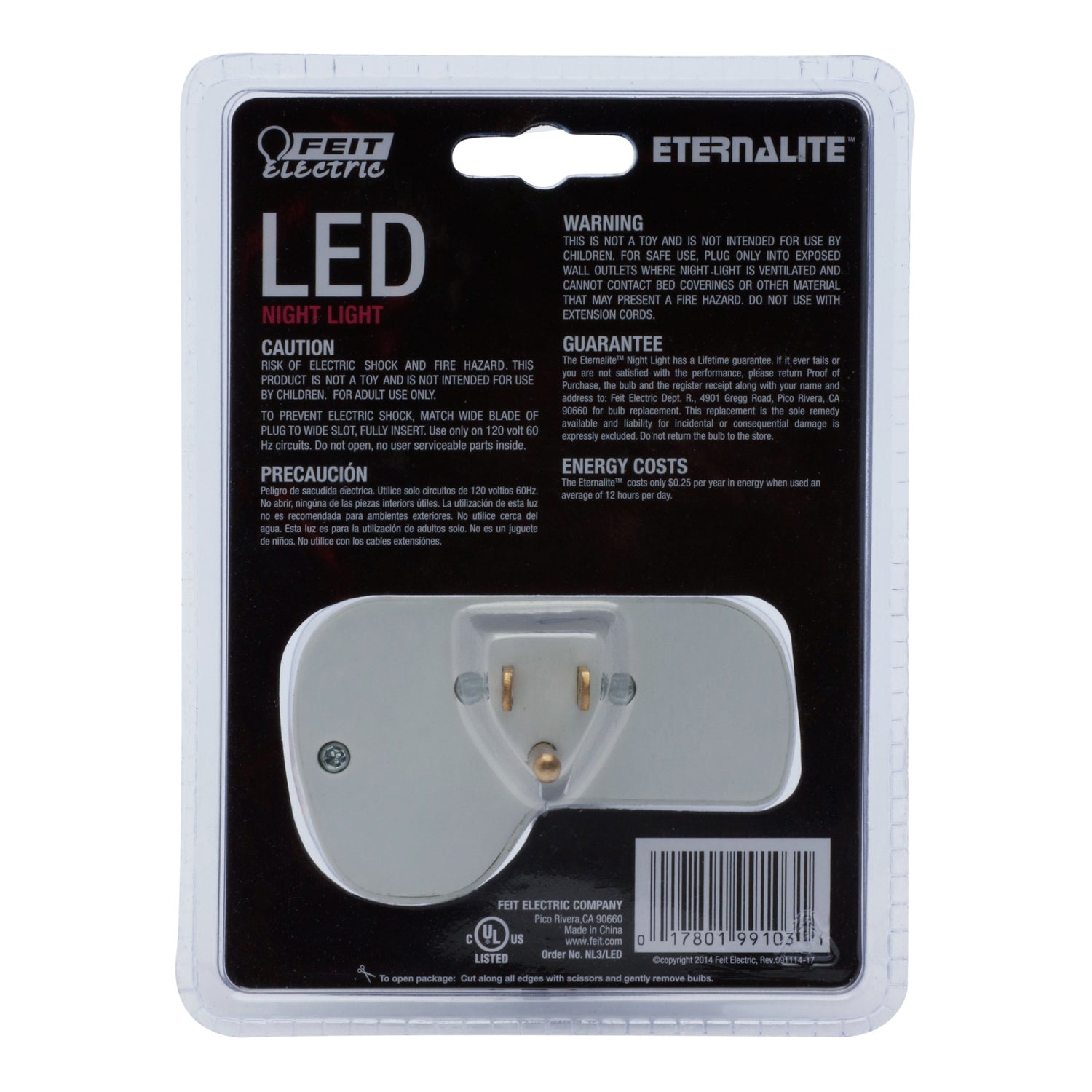 Eternalite LED Night Light and Outlet - Feit Electric