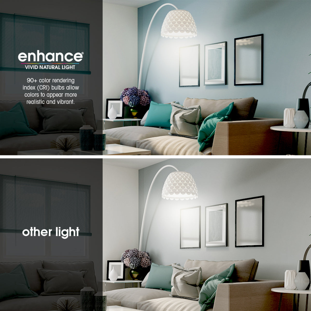 16.5W (100W Replacement) Daylight (5000K) E26 Base A19 Enhance Non-Dimmable LED Bulb (6-Pack)