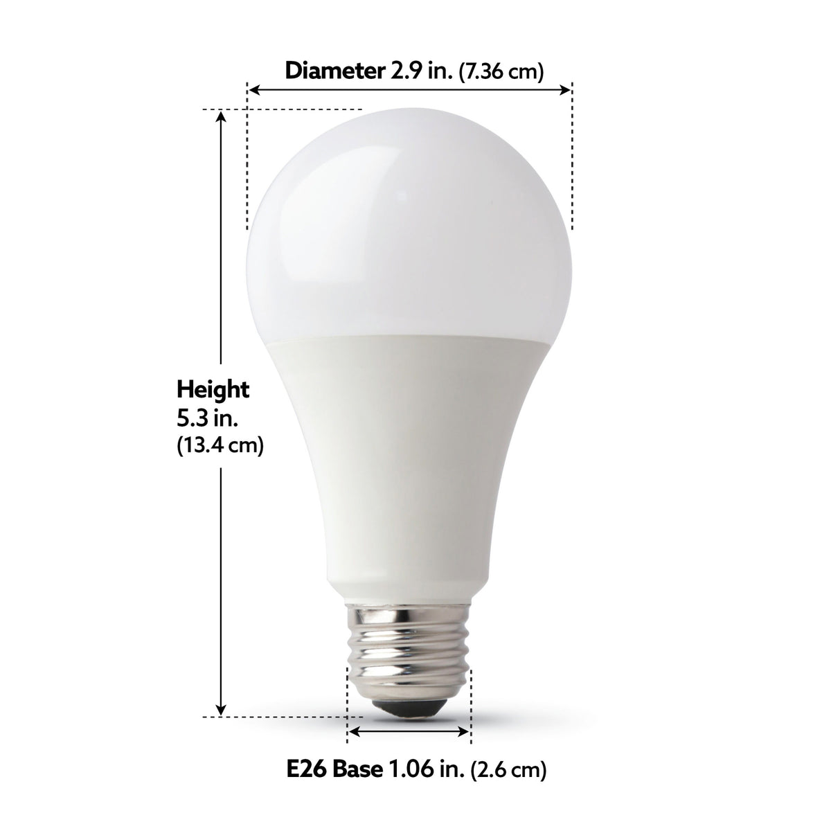 17.7W (100W Replacement) Color RGBW A21 (E26 Base) Dimmable Alexa Google Smart LED Bulb