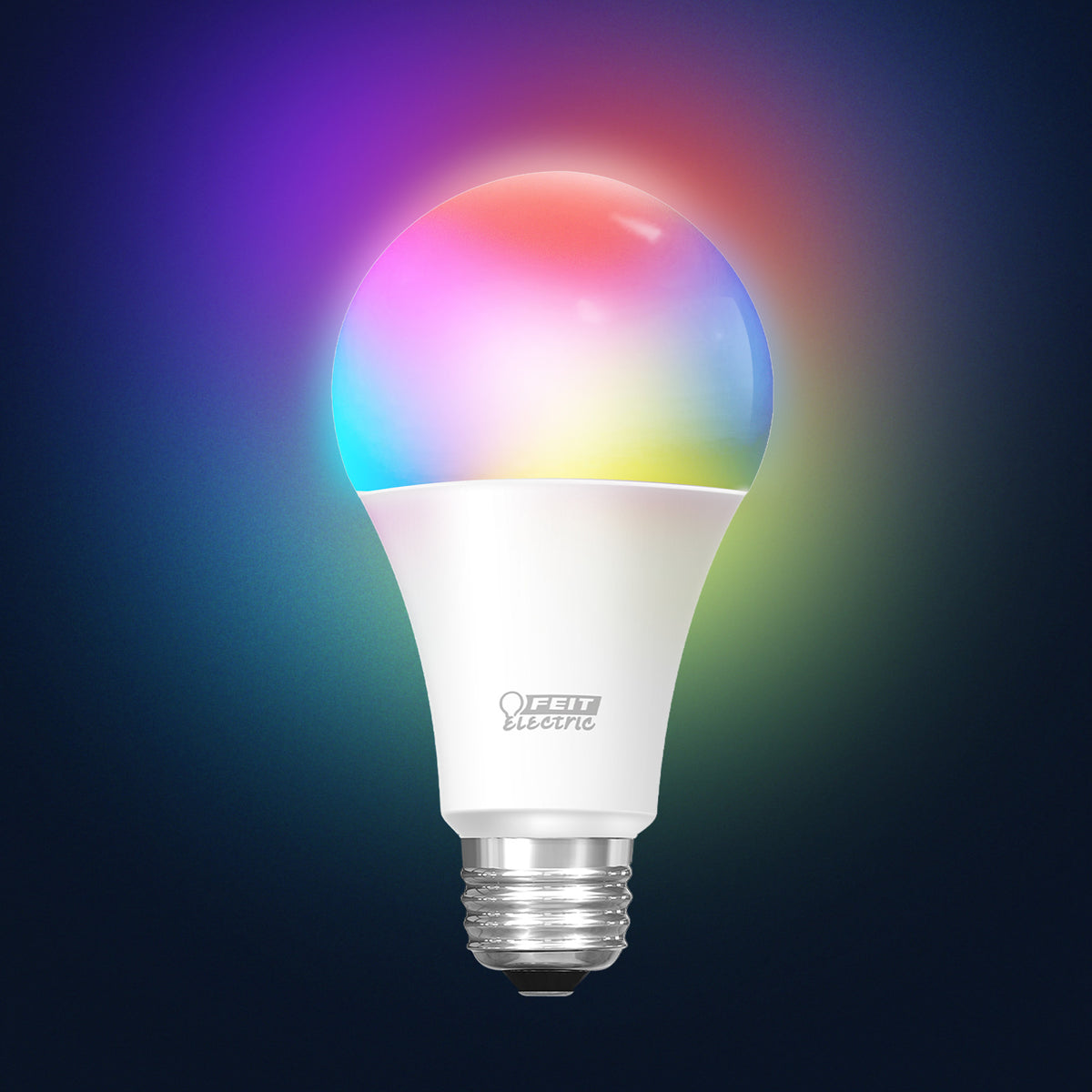 17.7W (100W Replacement) Color RGBW A21 (E26 Base) Dimmable Alexa Google Smart LED Bulb