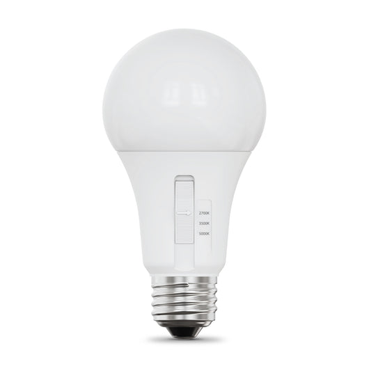 16.5W (100W Replacement) Adjustable White E26 Base A19 Non-Dimmable LED Bulb (4-Pack)