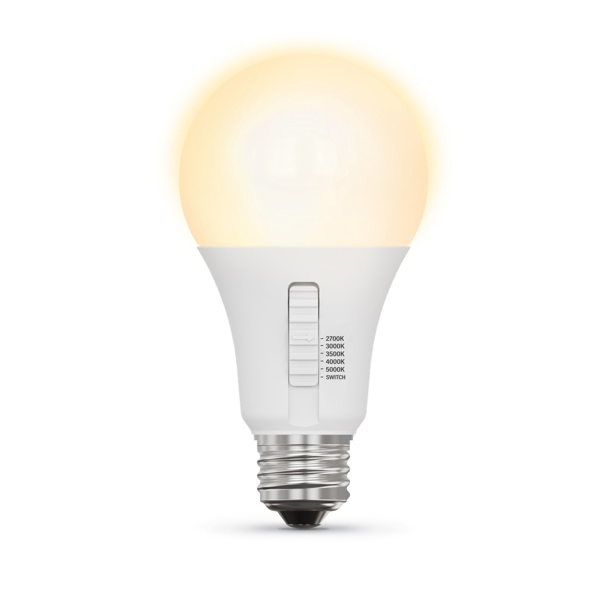 17.5W (100W Equivalent) Adjustable White (5CCT) Dimmable LED Light Bulb with Switch Mode (2-Pack)