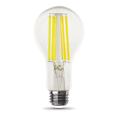 18W (150W Replacement) Bright White (3000K) A21 E26 Base Dimmable Bright Light Output LED Filament Light Bulb