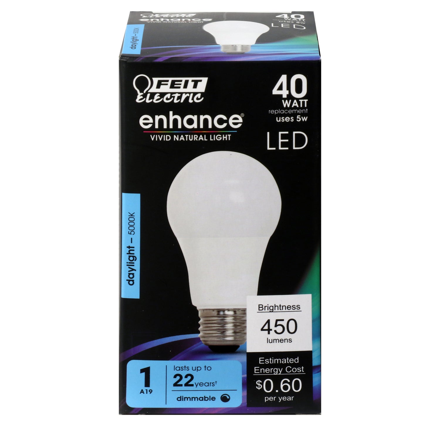 40W Replacement A19 Daylight Dimmable General Purpose LED