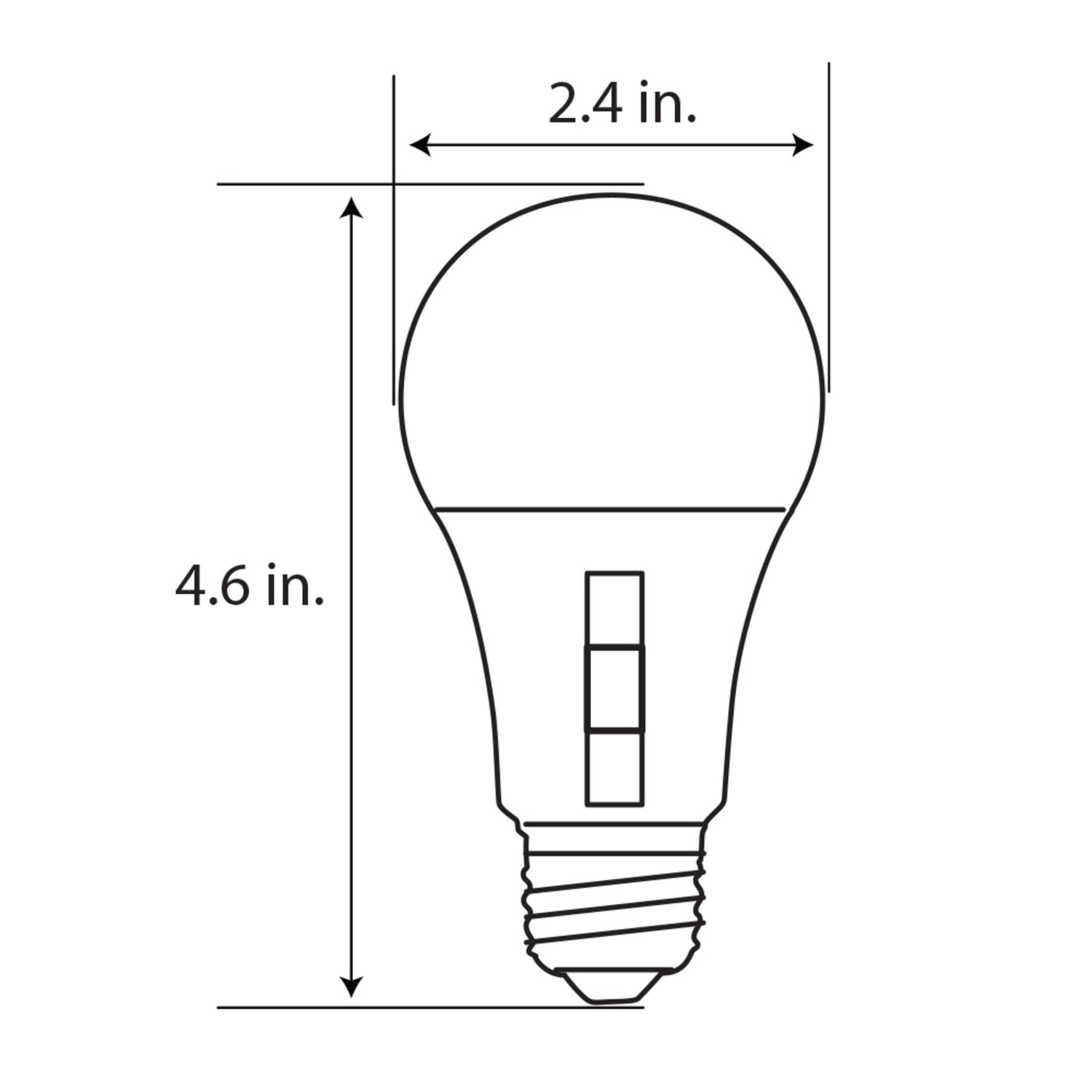 8.8W (60W Replacement) Selectable White E26 Base Motion Sensor LED Bulb