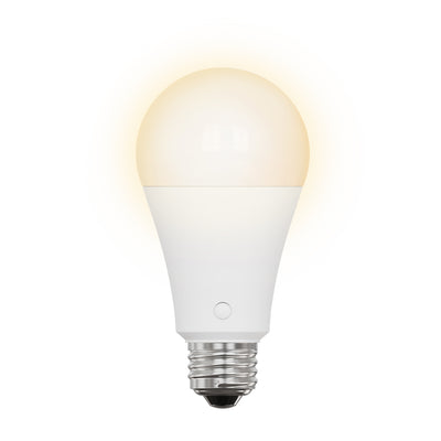 8.8W (60W Replacement) Adjustable White Rechargeable Battery-Powered LED Bulb with Remote