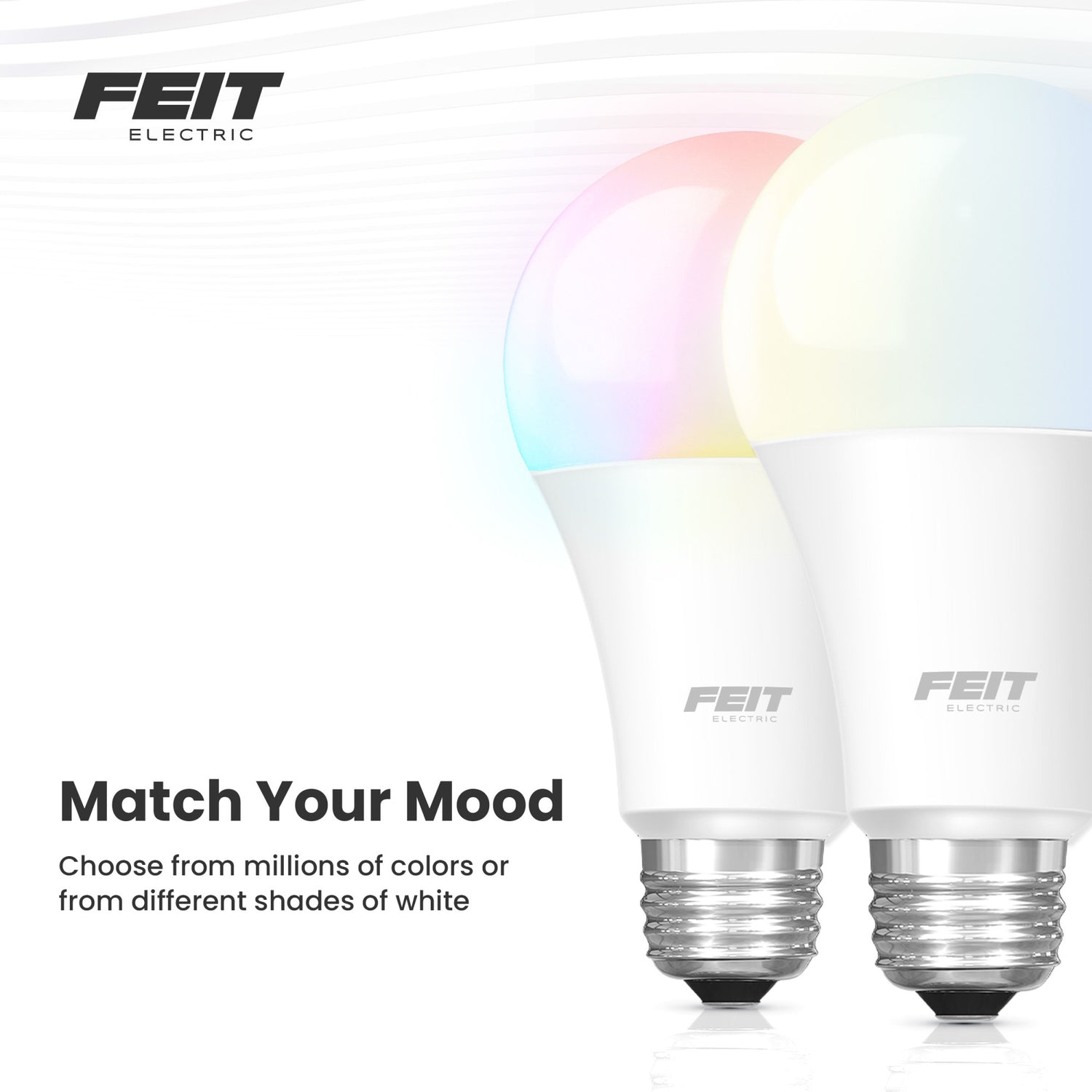 9W (60W Replacement) Color Changing + White A19 Smart Wi-Fi LED Light Bulb