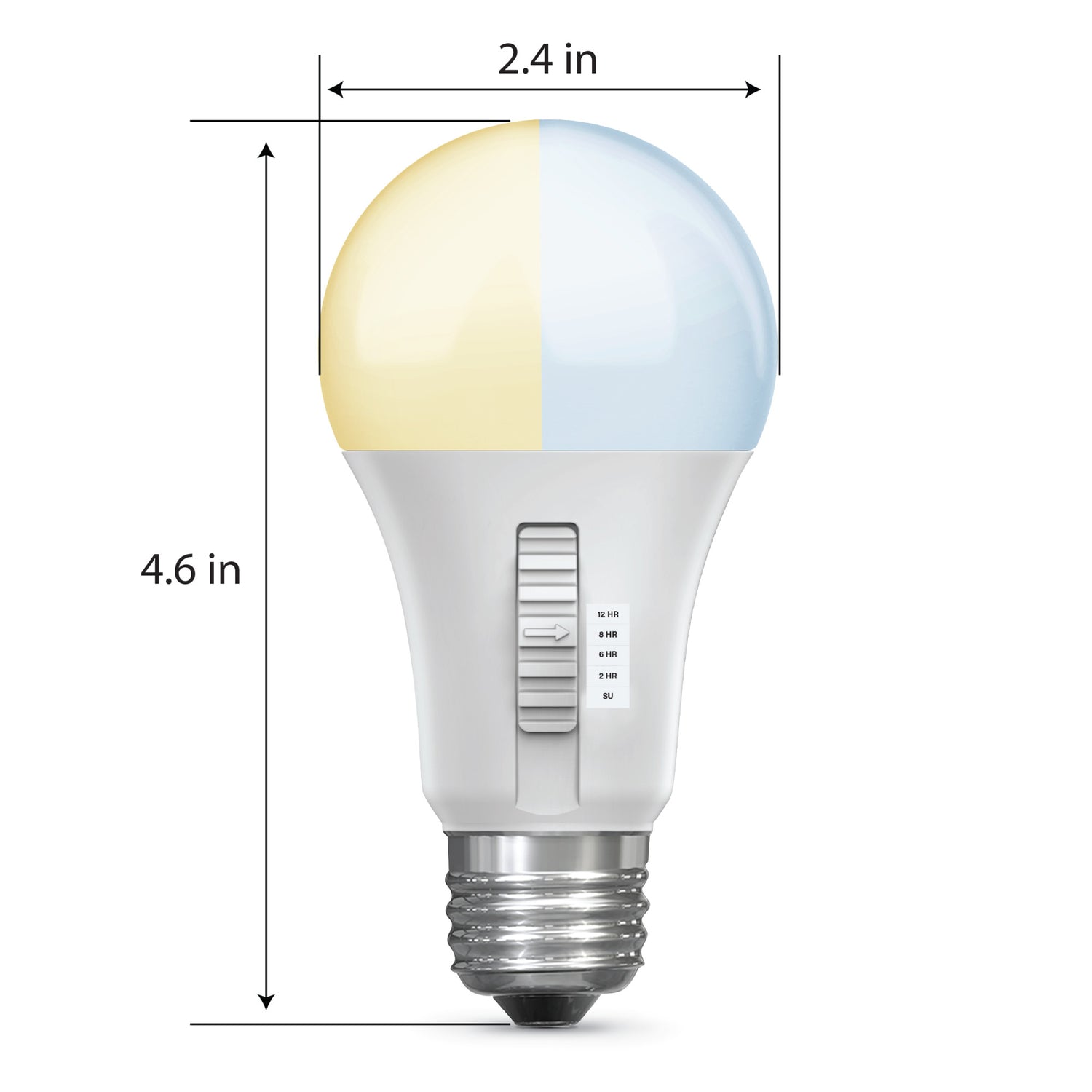 8.8W (60W Replacement) Color Selectable A19 Timer LED Bulb