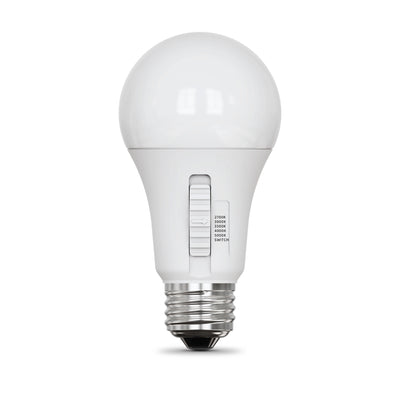 8.8W (60W Replacement) Adjustable White Dimmable A19 Light Bulb  with Switch Mode (4-Pack)