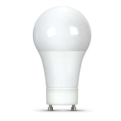 8.8W (60W Replacement) Cool White (4000K) A19 (GU24 Base) Dimmable LED Light Bulb (4-Pack)