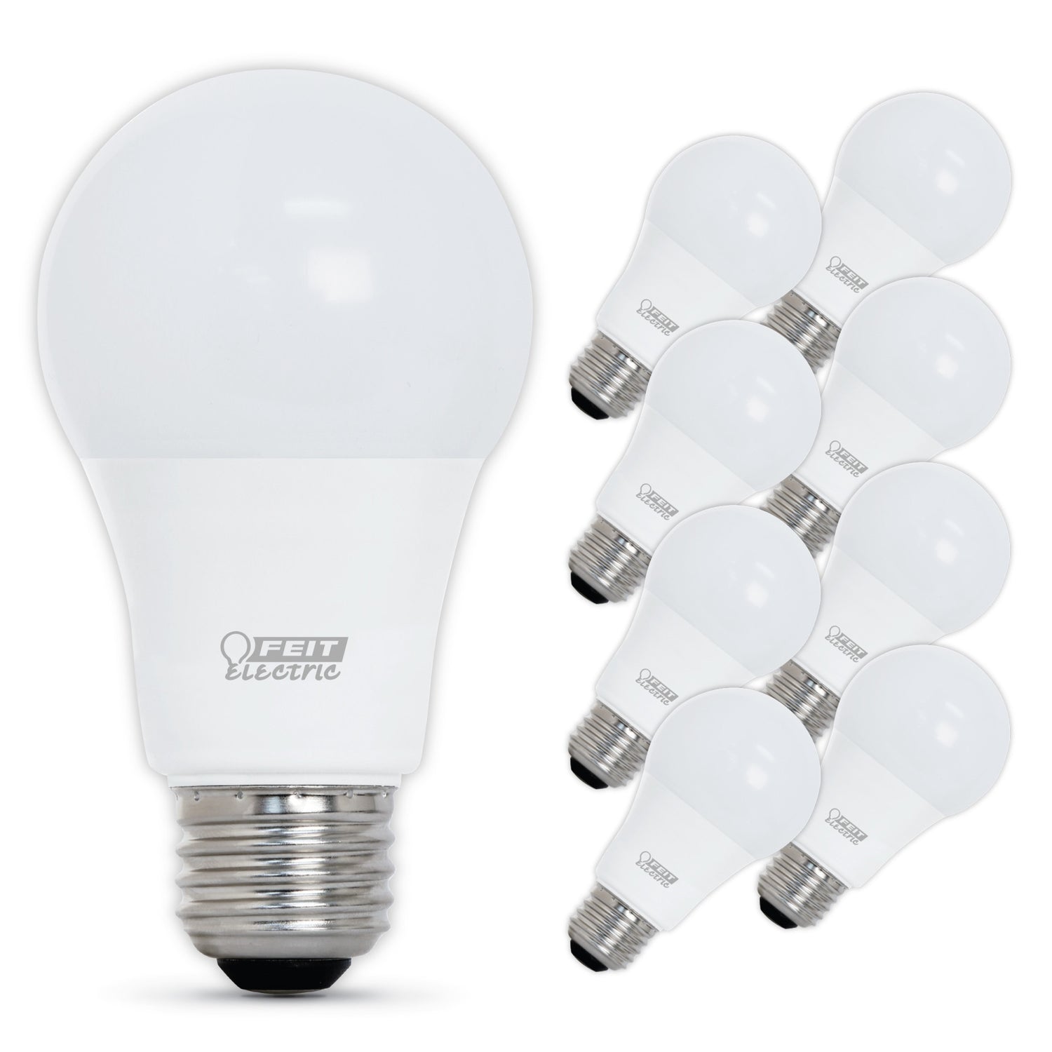 8.8W (60W Replacement) Daylight (5000K) A19 (E26 Base) Dimmable LED Light Bulb (8-Pack)