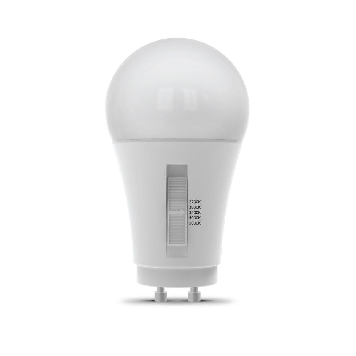 8.8W (60W Replacement) Adjustable White GU24 Base A19 LED Bulb (4 4-Packs)