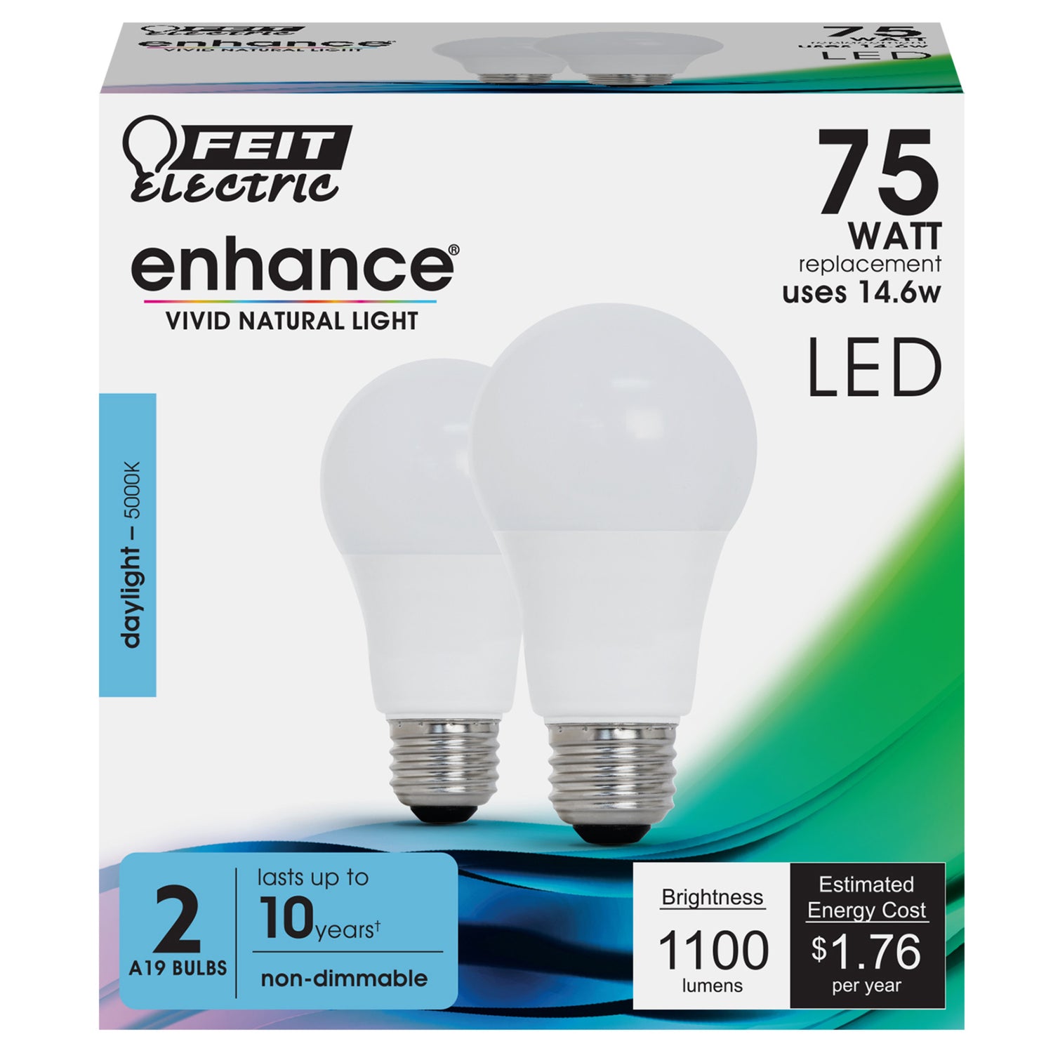75W Replacement A19 Daylight Omnidirectional General Purpose LED (2-Pack)